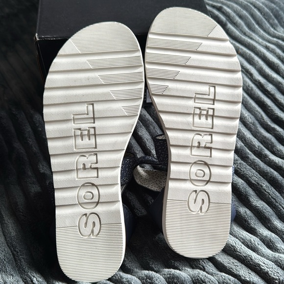 Sorel Ella II Sandal Slip on. Women’s Size 7.5 in Nocturnal & Sea Salt. - Picture 9 of 9